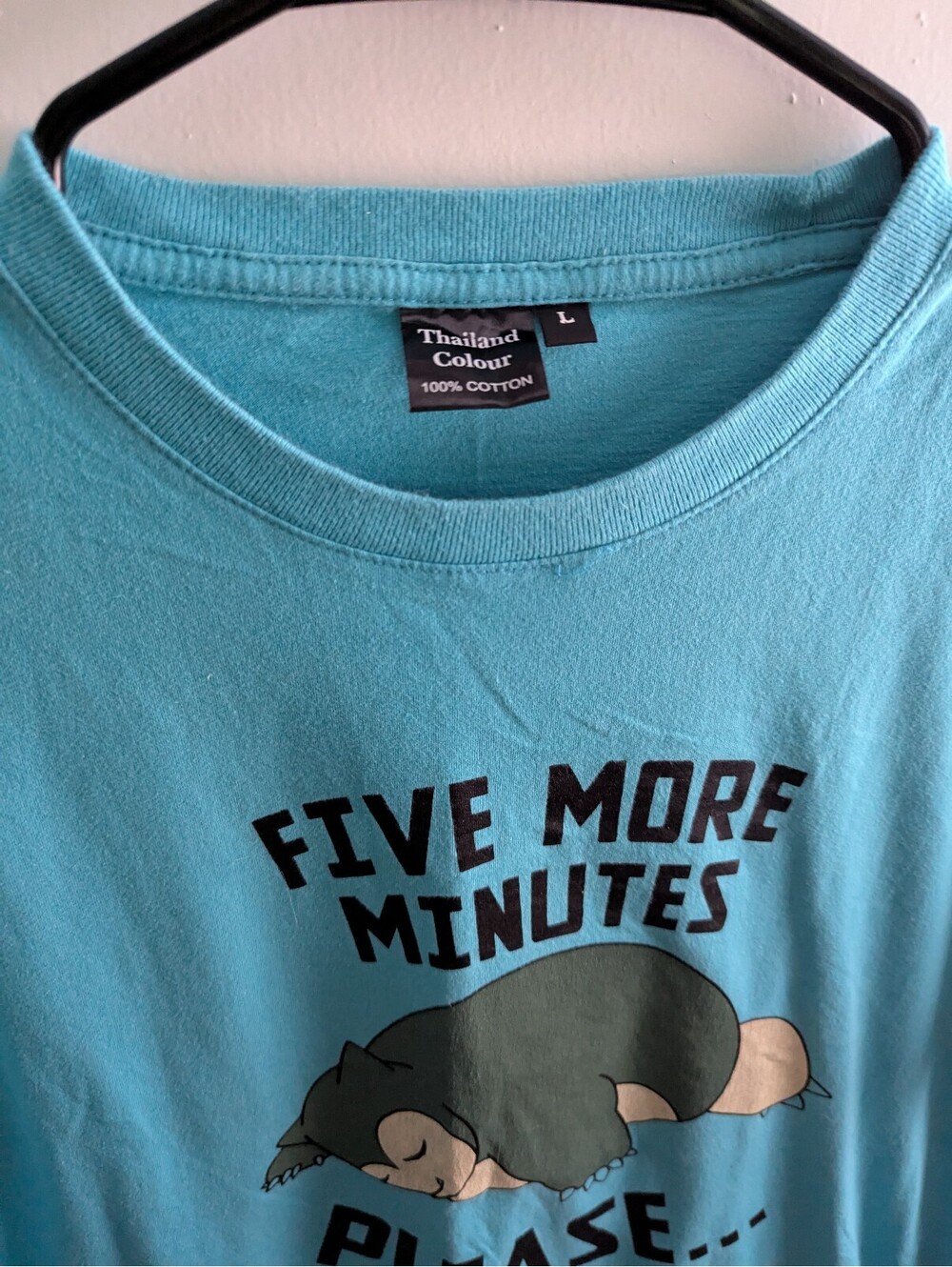 Pokémon Snorlax Five More Minutes Graphic T-Shirt - Picture 2 of 3